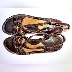 Dockers Brown Leather Slingback Sandals – Size 6.5